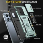 Armor PC Hybrid TPU Camera Shield Phone Case, For Xiaomi 14T Pro, For Xiaomi 14T - Image 2