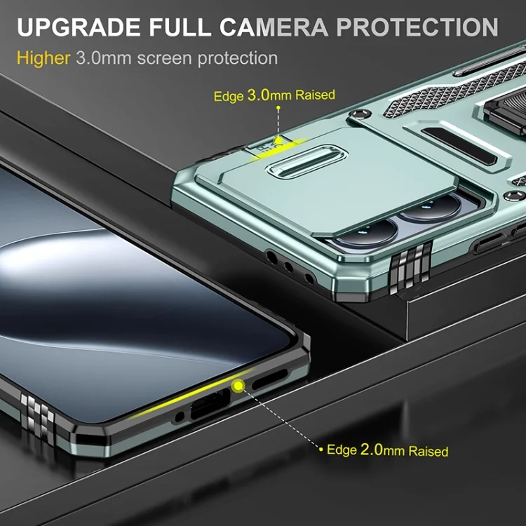 EDA007448302A_3.webp Armor PC Hybrid TPU Camera Shield Phone Case, For Xiaomi 14T Pro, For Xiaomi 14T - Image 4