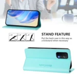 RC01 Dual-Folded Magnetic Suction RFID Leather Phone Case, For OPPO A54 5G / A74 5G / A93 5G, For OPPO Reno5 5G / 4G / Find X3 Lite - Image 4