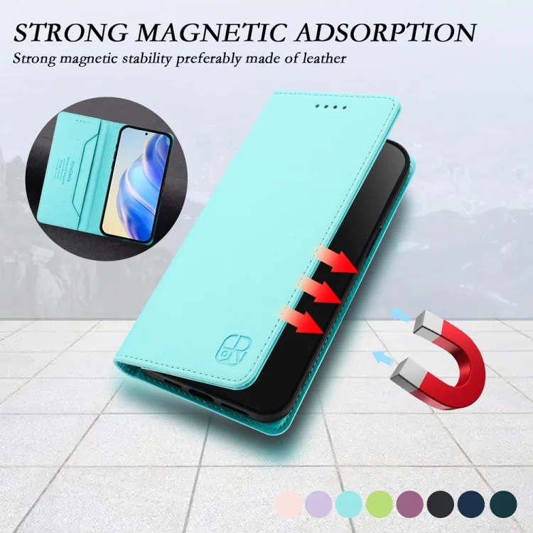 EDA007451911A_5.webp RC01 Dual-Folded Magnetic Suction RFID Leather Phone Case, For OPPO A54 5G / A74 5G / A93 5G, For OPPO Reno5 5G / 4G / Find X3 Lite - Image 6