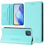 RC01 Dual-Folded Magnetic Suction RFID Leather Phone Case, For OPPO A92s 5G, For OPPO A79 5G Global