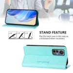 RC01 Dual-Folded Magnetic Suction RFID Leather Phone Case, For Xiaomi 12 Lite, For Xiaomi Poco C40 - Image 4
