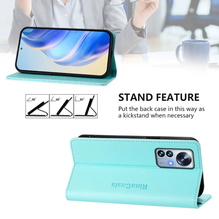 EDA007452412A_3.webp RC01 Dual-Folded Magnetic Suction RFID Leather Phone Case, For Xiaomi 12 Pro / 12S Pro, For Xiaomi 12 5G / 12X 5G / 12S 5G - Image 4