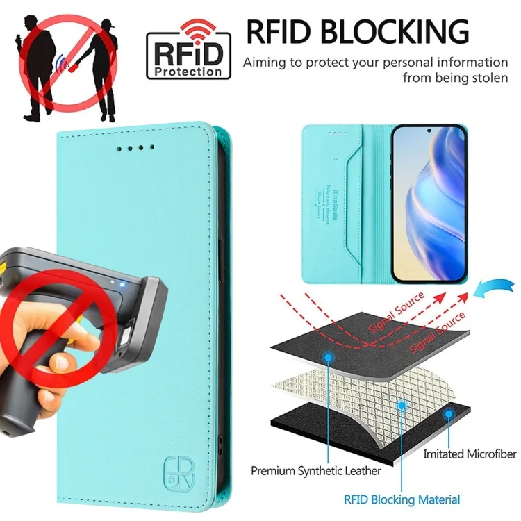 EDA007452412A_4.webp RC01 Dual-Folded Magnetic Suction RFID Leather Phone Case, For Xiaomi 12 Pro / 12S Pro, For Xiaomi 12 5G / 12X 5G / 12S 5G - Image 5