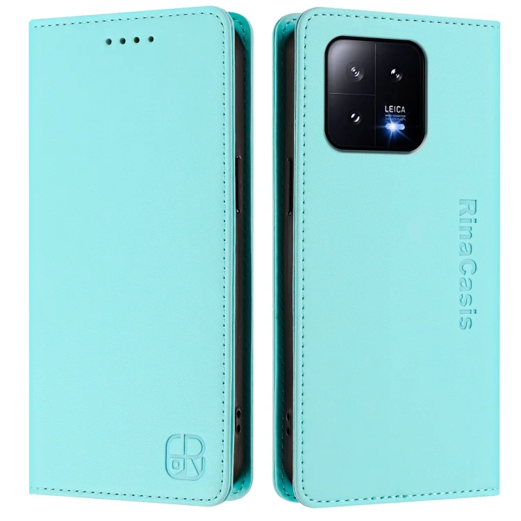 EDA007452414A_1.webp RC01 Dual-Folded Magnetic Suction RFID Leather Phone Case, For Xiaomi 13 5G, For Xiaomi 12S Ultra - Image 2