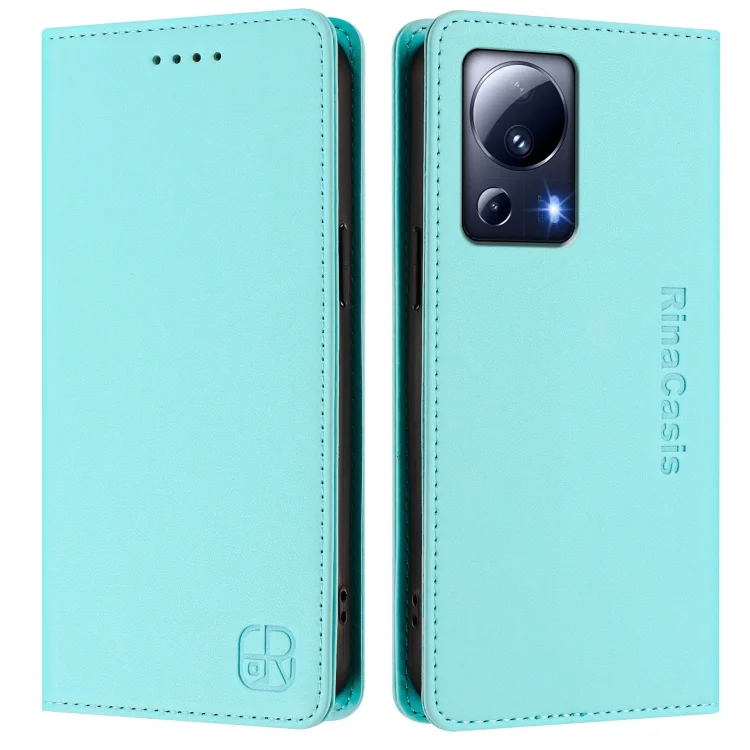 EDA007452415A_1.webp RC01 Dual-Folded Magnetic Suction RFID Leather Phone Case, For Xiaomi 13 Lite 5G / Civi 2, For Xiaomi 13 Pro 5G - Image 2
