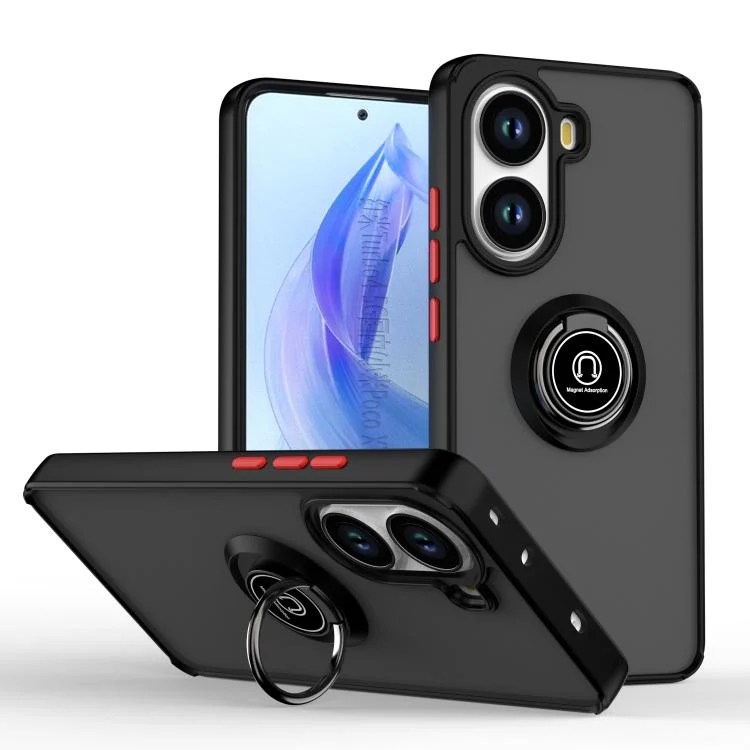 EDA007460103A.webp Q Shadow 1 Series TPU + PC Phone Case with Ring, For Xiaomi Poco X7 Pro, Xiaomi Poco M7 Pro 5G - Image 1