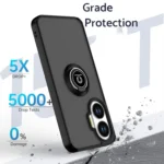 Q Shadow 1 Series TPU + PC Phone Case with Ring, For Xiaomi Poco F7, For Xiaomi 15 Ultra - Image 4