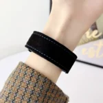 Snap Button Brushed Plush Watch Band - Image 5