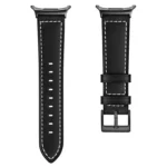 Black Buckle Genuine Leather Watch Band - Image 4