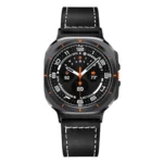 Black Buckle Genuine Leather Watch Band - Image 5