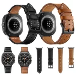 Black Buckle Genuine Leather Watch Band - Image 2