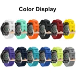 Spotted Rose Gold Buckle Silicone Quick Release Watch Band - Image 3