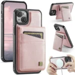 AutSpace A12 MagSafe Magnetic RFID Card Bag Phone Case, For iPhone 14 Plus, For iPhone 14, For iPhone 14 Pro, For iPhone 14 Pro Max
