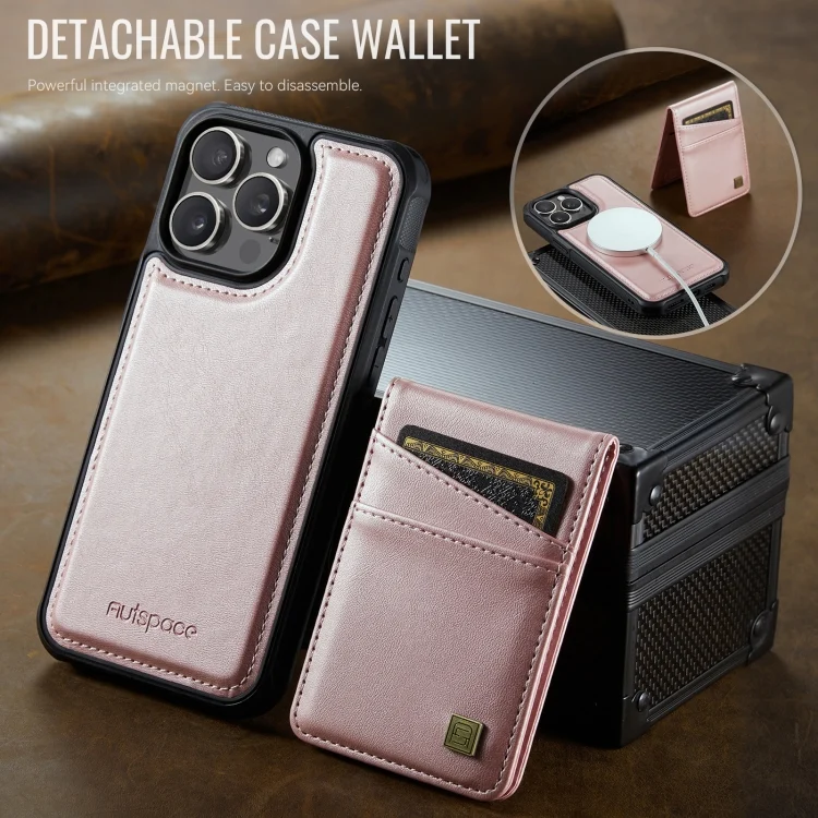 EDA007473613A_6.webp AutSpace A12 MagSafe Magnetic RFID Card Bag Phone Case, For iPhone 12 Pro Max - Image 7