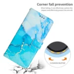 Painted Marble Pattern Leather Phone Case, For Xiaomi 14T Pro 5G Global, For Xiaomi 14T Global, For Xiaomi Poco F6, For Xiaomi Poco F6 Pro 5G - Image 6
