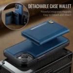 AutSpace A13 MagSafe Magnetic RFID Flip Card Bag Phone Case, For iPhone 13, For iPhone 12, For iPhone 12 Pro Max, For iPhone 12 Pro - Image 2