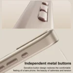 Wave Texture Liquid Silicone Titanium MagSafe Phone Case, For iPhone 16 Pro Max, For iPhone 16 Pro, For iPhone 16 Plus, For iPhone 16, For iPhone 15 Pro Max - Image 8