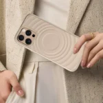 Wave Texture Liquid Silicone Titanium MagSafe Phone Case, For iPhone 16 Pro Max, For iPhone 16 Pro, For iPhone 16 Plus, For iPhone 16, For iPhone 15 Pro Max - Image 9