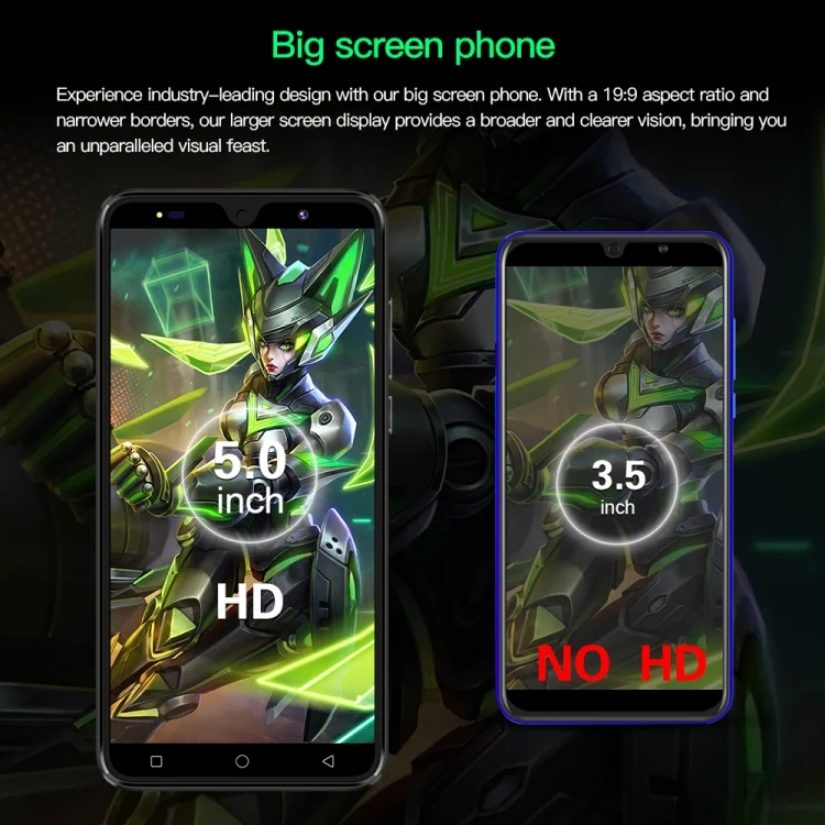 EDA0074800_B14.webp Povo6 Neo / DP29, 1GB+16GB, Face Identification, 5.0 inch Android 8.1 MTK6580M Quad Core, Network: 3G, Dual SIM - Image 15