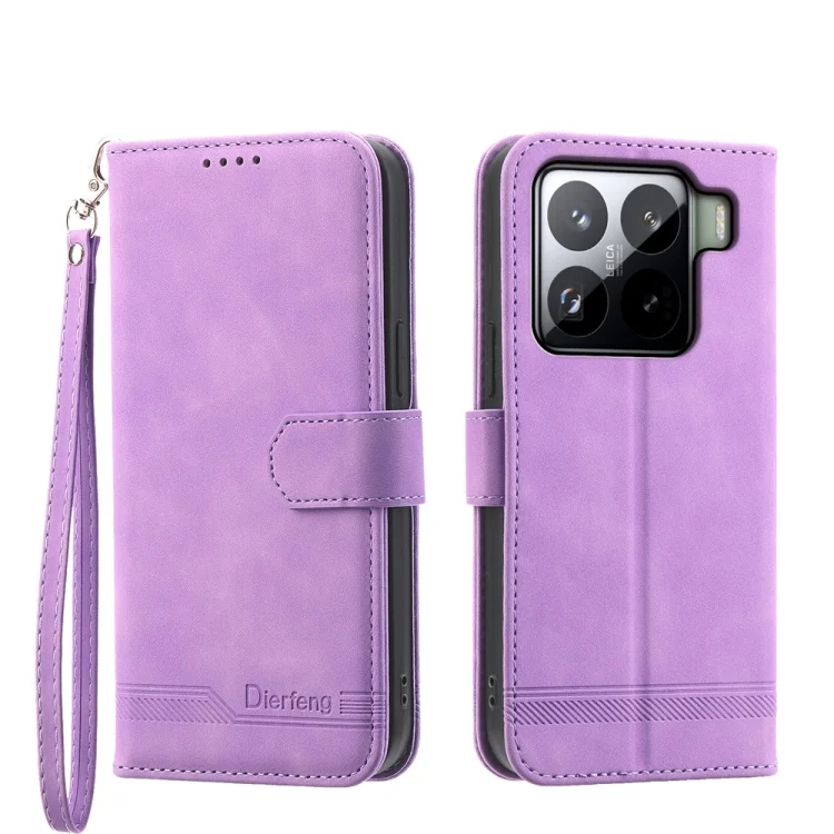 Dierfeng Dream Line TPU Hybrid PU Leather Phone Case, For Xiaomi 15