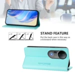 RC01 Dual-Folded Magnetic Suction RFID Leather Phone Case, For vivo S20 Pro 5G, For vivo Y300 5G - Image 4