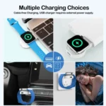 For Apple Watch Series A15 Portable Wireless Charger, Support Card Reader - Image 4