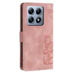 Tulips Embossed Leather Phone Case with Lanyard, For Xiaomi 14T - Image 3