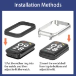 Mijobs Metal Shell Silicone Watch Band - Image 4