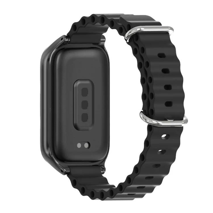 EDA007494301A_2.webp Mijobs Metal Shell Marine Silicone Watch Band - Image 6