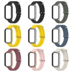 Mijobs Metal Shell Marine Silicone Watch Band - Image 3