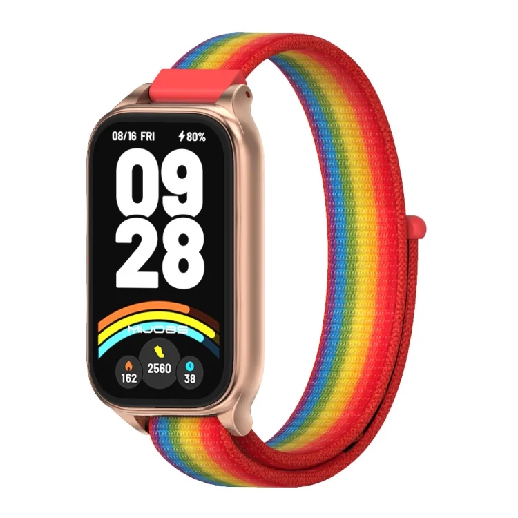 Mijobs Metal Shell Nylon Loop Watch Band