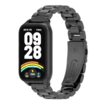 Mijobs Metal Shell Three-Bead Stainless Steel Watch Band