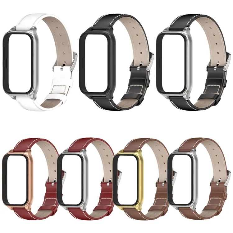 EDA0074951_B2.webp Mijobs Metal Shell Genuine Leather Watch Band - Image 3