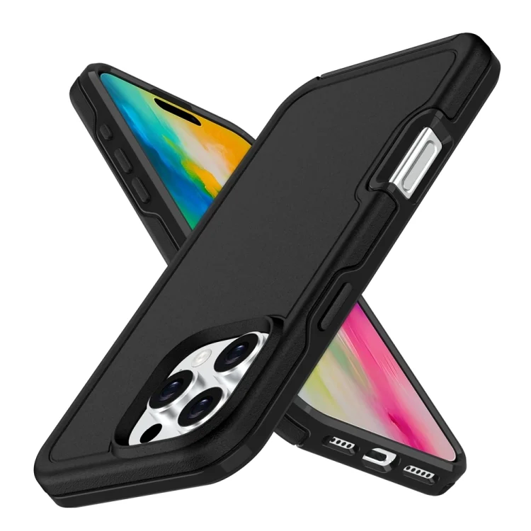 EDA007496001A_1.webp Shockproof MagSafe Armor PC Hybrid TPU Phone Case, For iPhone 16 Pro Max, For iPhone 16 Pro - Image 2