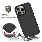 Shockproof MagSafe Armor PC Hybrid TPU Phone Case, For iPhone 15 Pro Max, For iPhone 15 Pro - Image 6