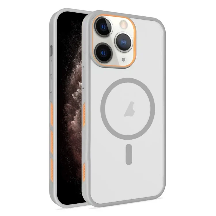 Frosted Translucent Side Ice Fog Cooling MagSafe Phone Case, For iPhone 11 Pro