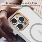 Frosted Translucent Side Ice Fog Cooling MagSafe Phone Case, For iPhone 11 Pro - Image 4