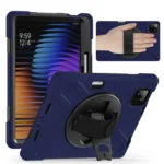 Rotatable Holder Silicone Hybrid PC Tablet Case with Shoulder Strap, For Xiaomi Pad 7 / 7 Pro, For Xiaomi Redmi Pad SE 8.7 - Image 2