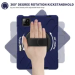 Rotatable Holder Silicone Hybrid PC Tablet Case with Shoulder Strap, For Xiaomi Pad 7 / 7 Pro, For Xiaomi Redmi Pad SE 8.7 - Image 3