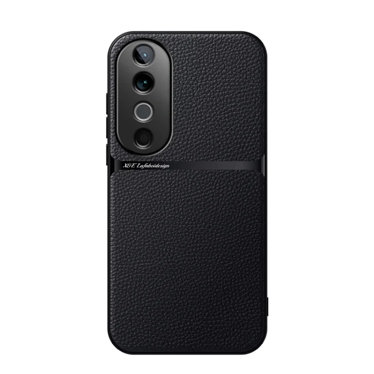 Litchi Leather Magnetic Full Coverage Shockproof Phone Case, For vivo S19, For vivo X100s, For vivo X100 Ultra