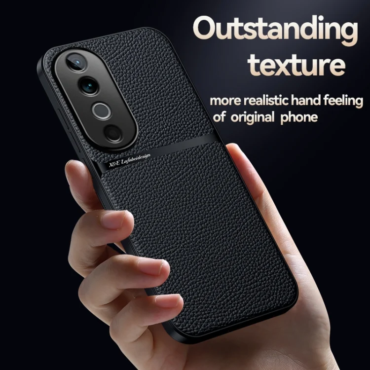 EDA007503520A_2.webp Litchi Leather Magnetic Full Coverage Shockproof Phone Case, For vivo S19, For vivo X100s, For vivo X100 Ultra - Image 3