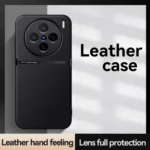 Litchi Leather Magnetic Full Coverage Shockproof Phone Case, For vivo X200 Pro mini, For vivo X200 Pro, For vivo S19 Pro / vivo V40 - Image 2