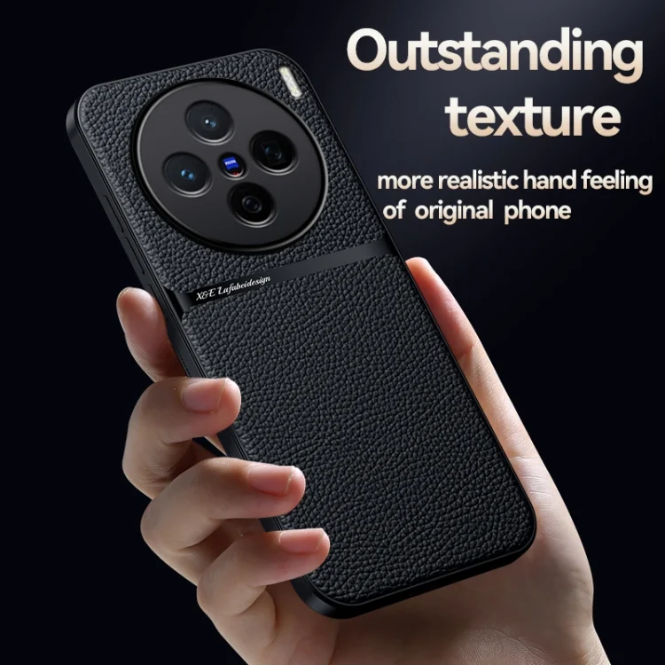 EDA007503539A_2.webp Litchi Leather Magnetic Full Coverage Shockproof Phone Case, For vivo X200 Pro mini, For vivo X200 Pro, For vivo S19 Pro / vivo V40 - Image 3