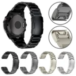 Five-beads Titanium Alloy Push Buckle Metal Quick Release Watch Band - Image 2