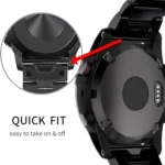 Five-beads Titanium Alloy Push Buckle Metal Quick Release Watch Band - Image 5