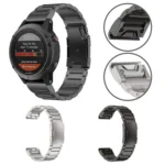 Three-beads Titanium Alloy Push Buckle Metal Quick Release Watch Band - Image 2
