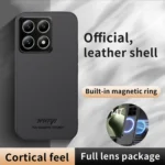 HUIYI Leather Magnetic Phone Case, For Xiaomi 14T - Image 2