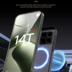 HUIYI Leather Magnetic Phone Case, For Xiaomi 14T - Image 6