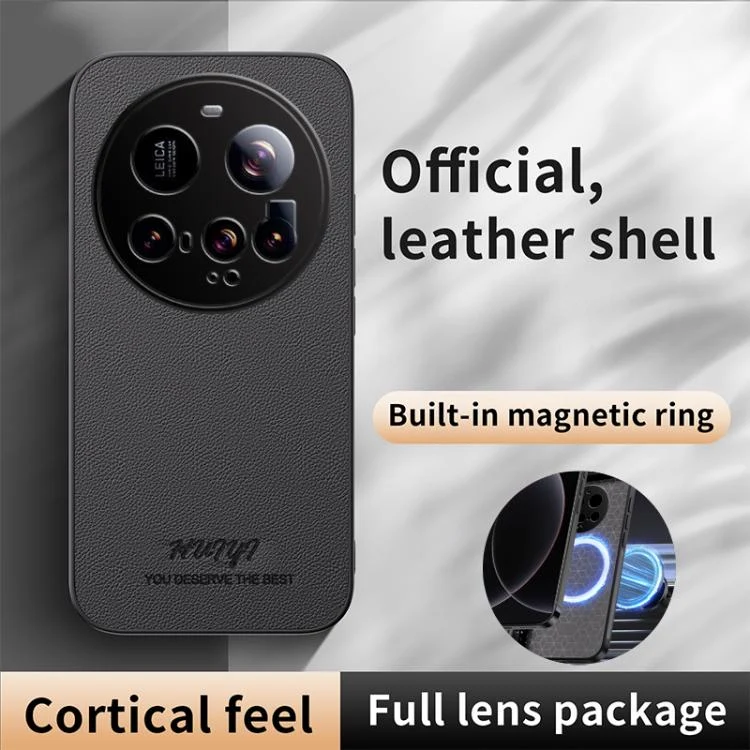 EDA007506205A_1.webp HUIYI Leather Magnetic Phone Case, For Xiaomi 15 Ultra, For Xiaomi 15 Pro, For Xiaomi 15, For Xiaomi 14T Pro - Image 2